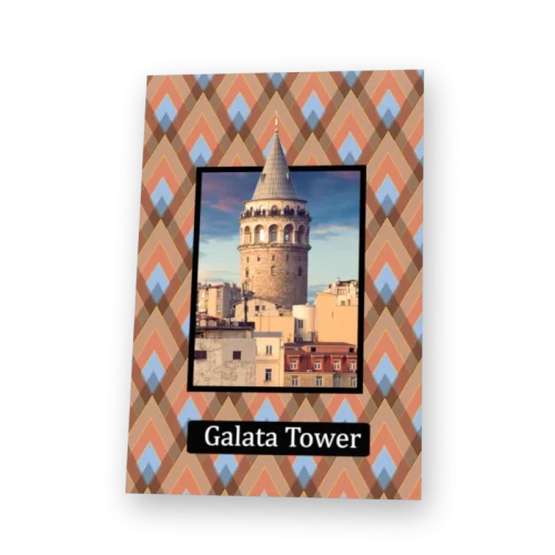Galata Tower lenticular postcard by 3Dimge, front view